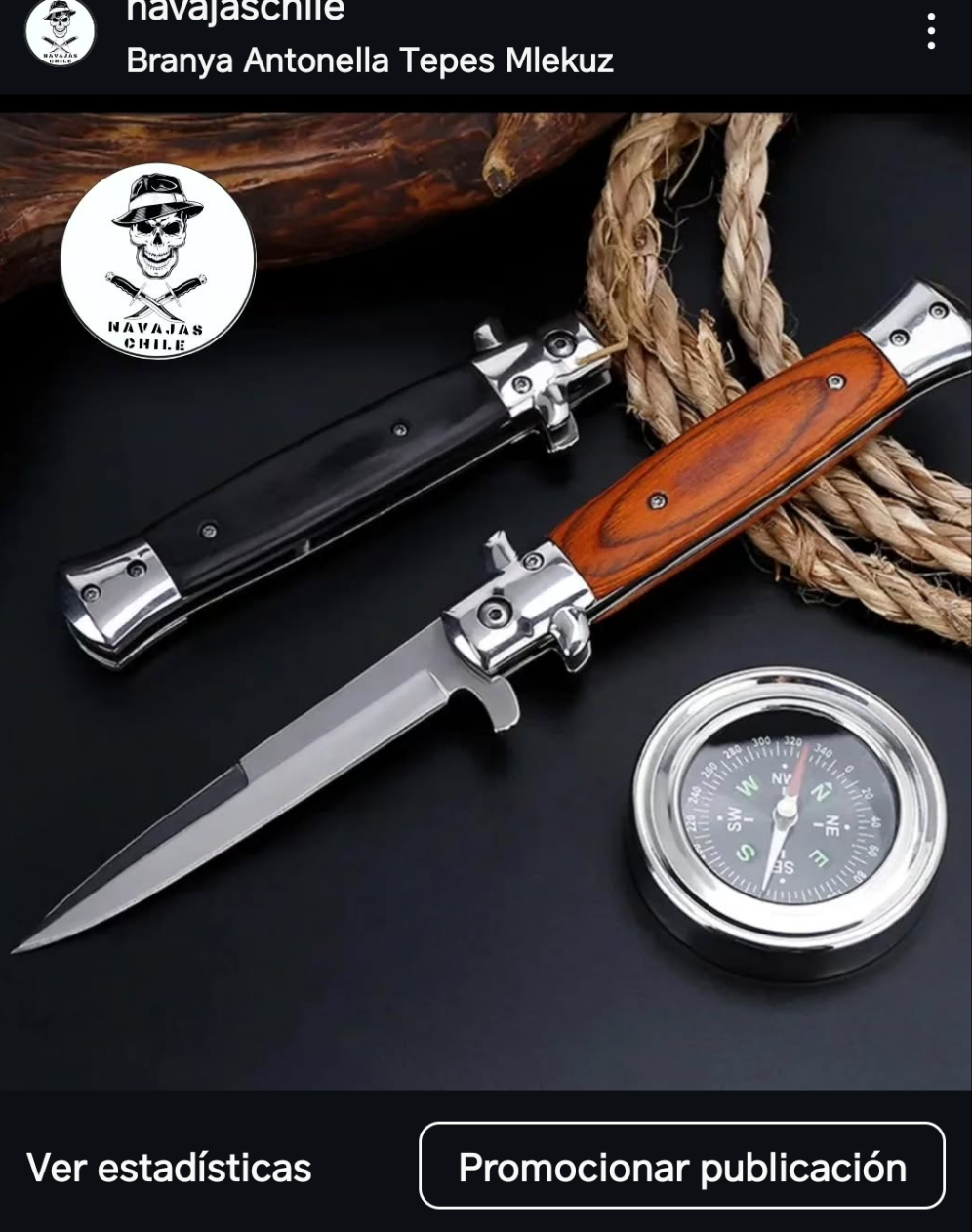 Navaja stiletto italiana