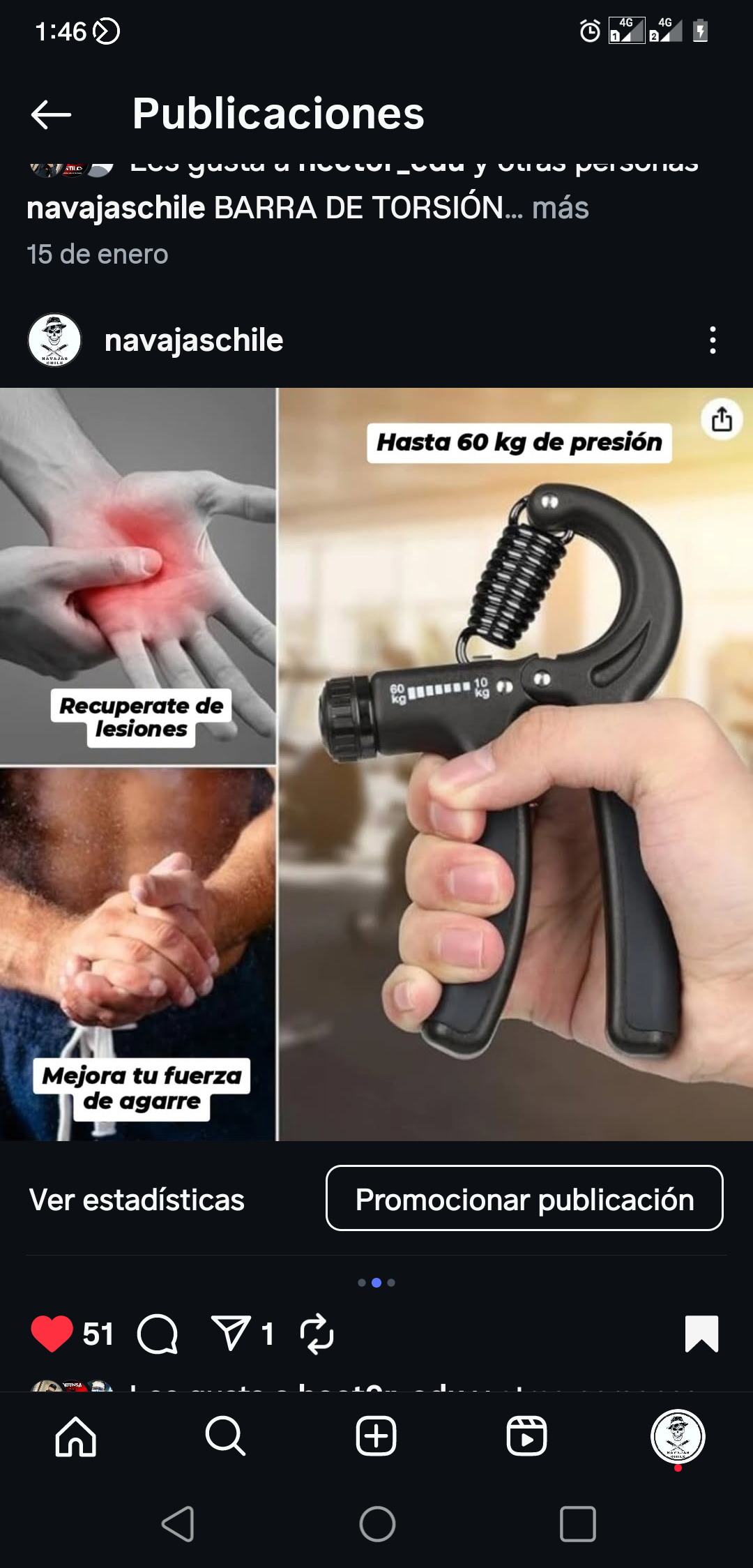 Hand Grip 5 a 60 kg – Entrena tu fuerza en cualquier lugar