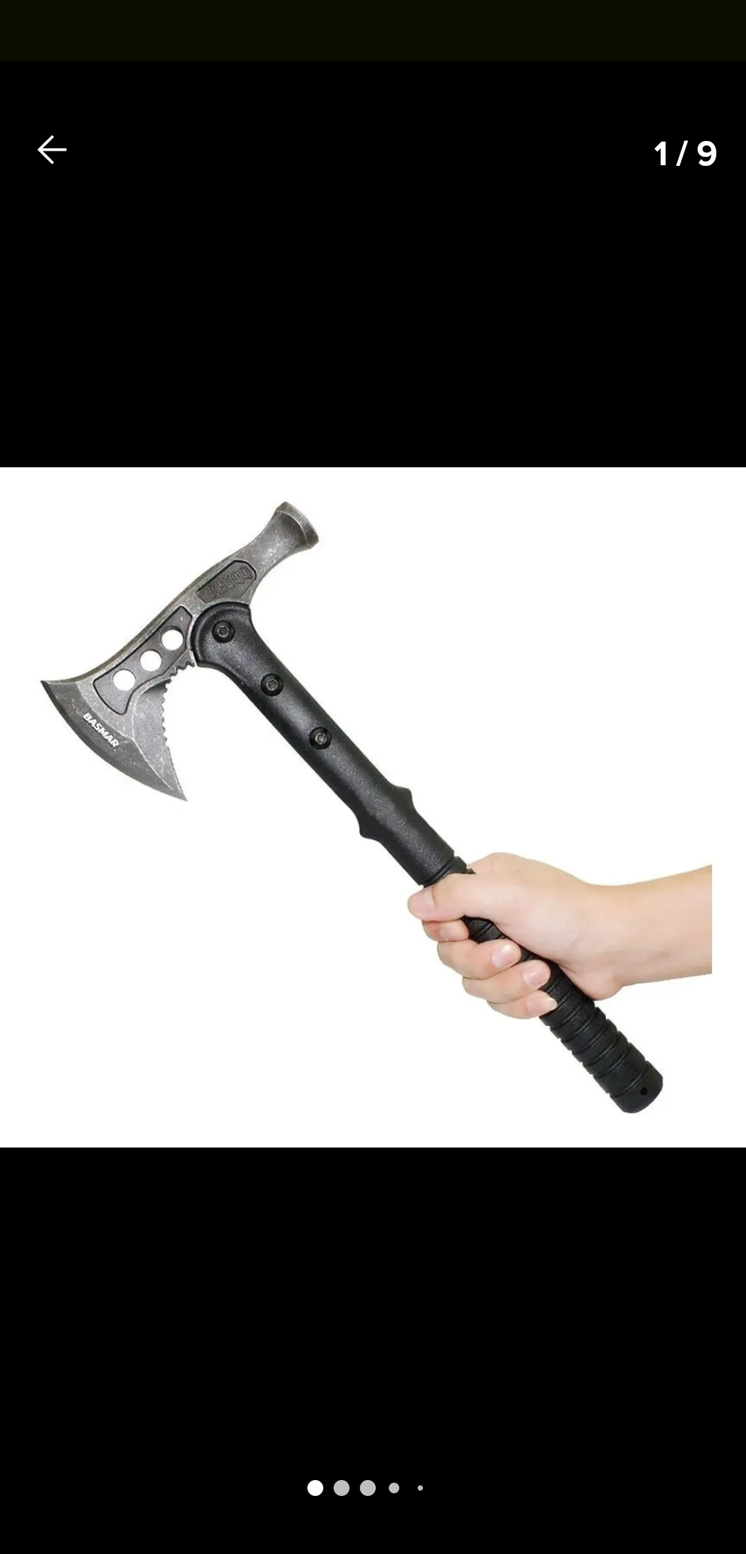Hacha tomahawk de supervivenvia con martillo