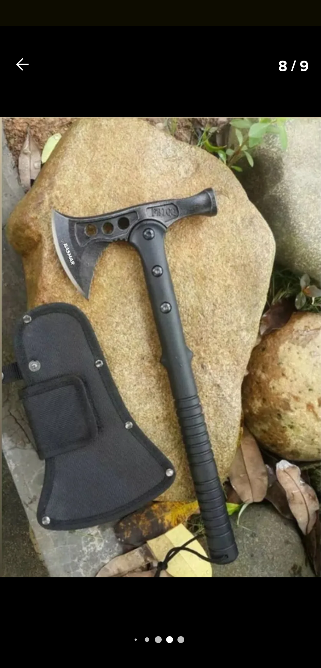 Hacha tomahawk de supervivenvia con martillo