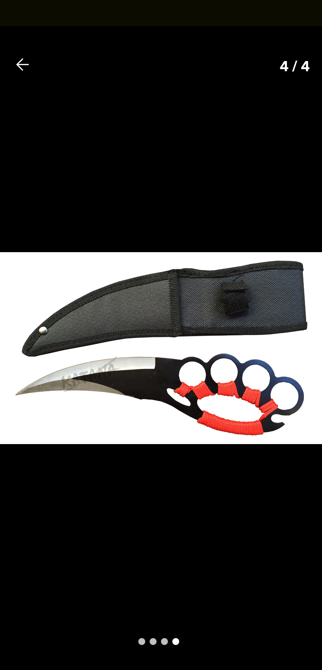 Cuchillo Manopla Táctico – Filo Potente y Agarre Mejorado