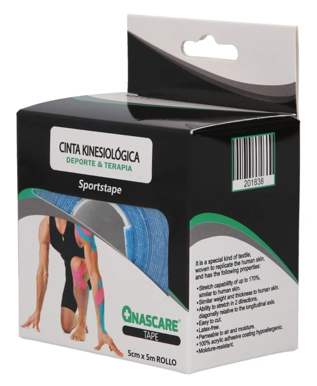 Tape Cinta Kinesiológica de 5 metros