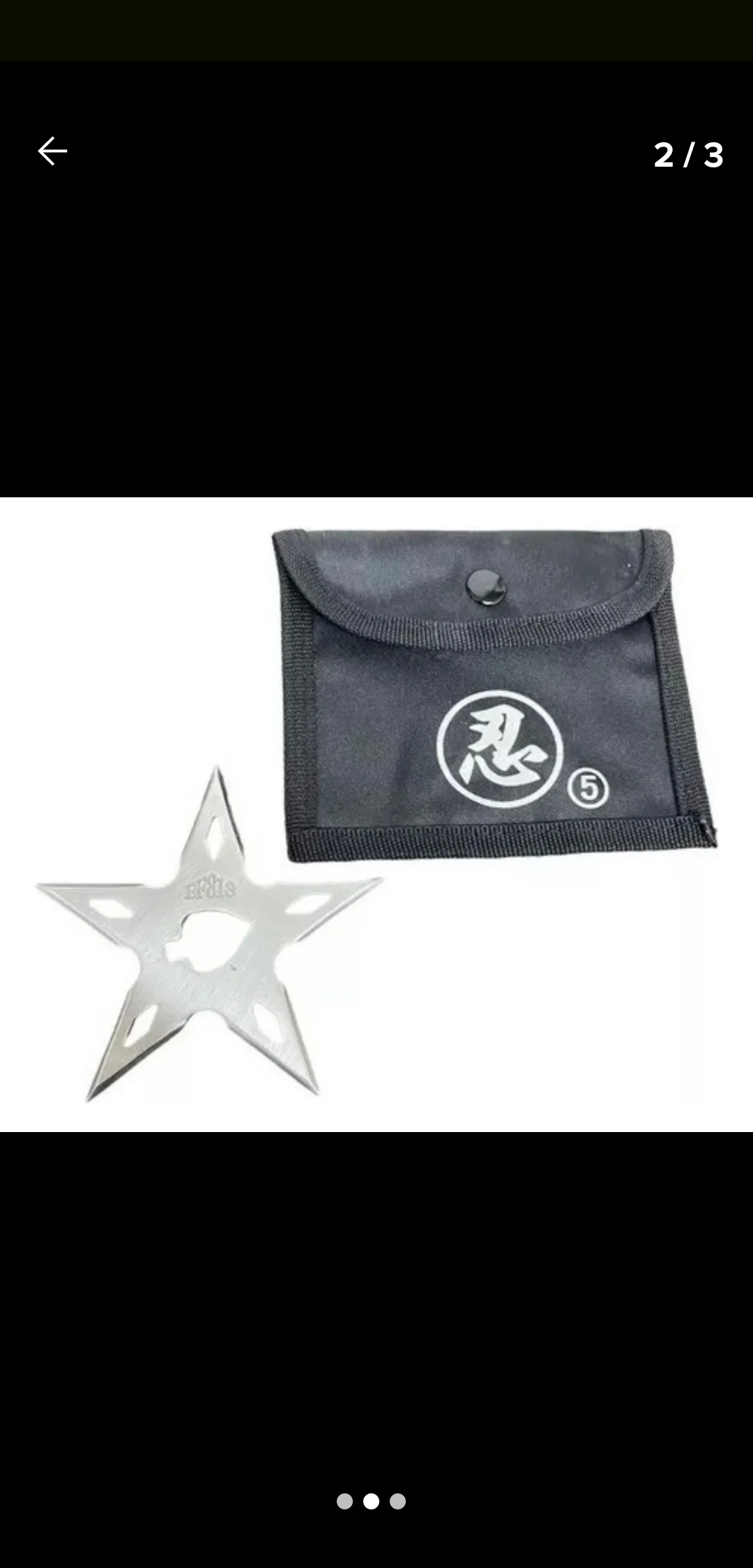 Estrella ninja 5 puntas