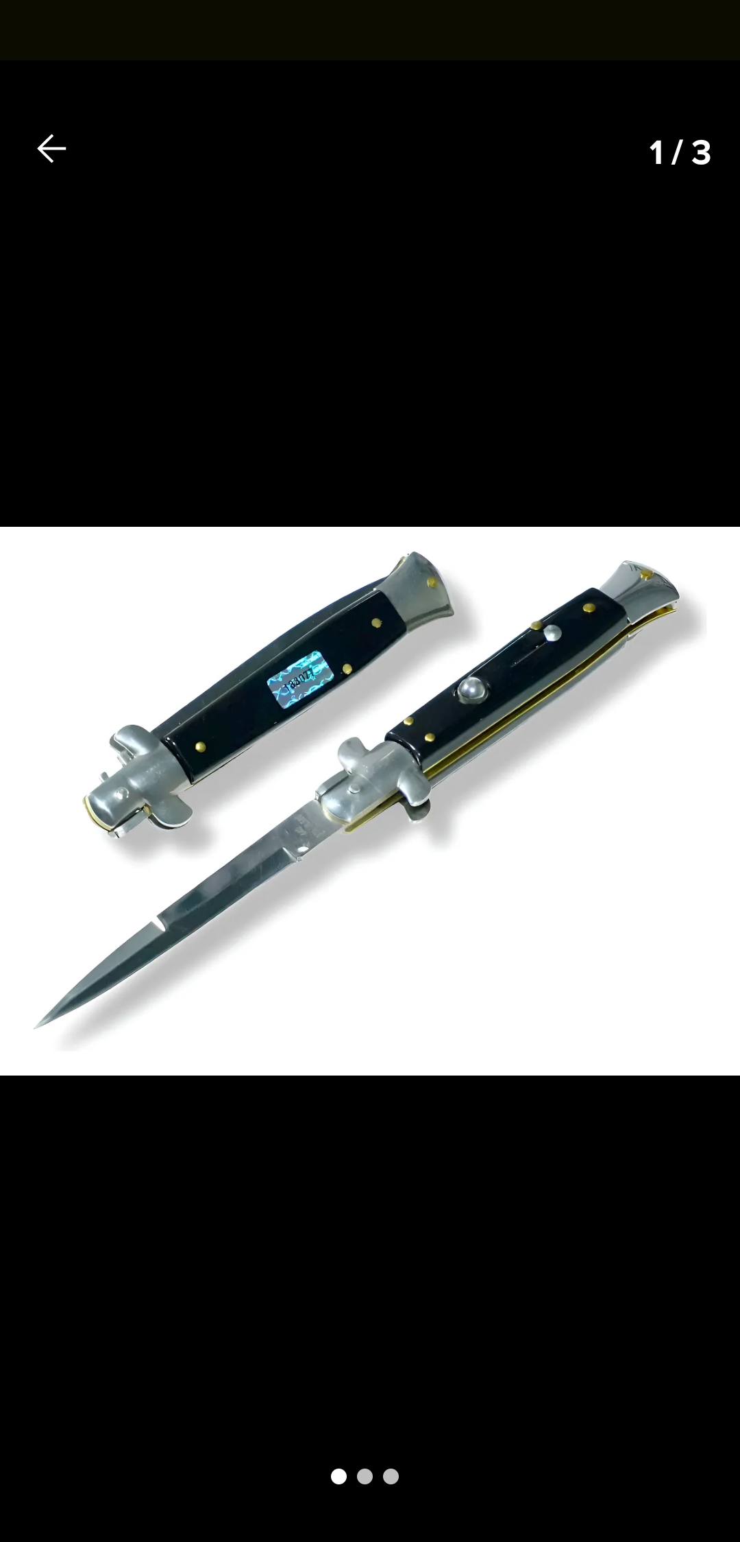 Stiletto italiana automática grande 27cm