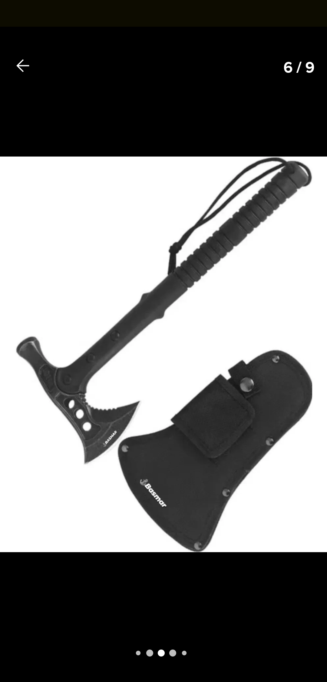 Hacha tomahawk de supervivenvia con martillo