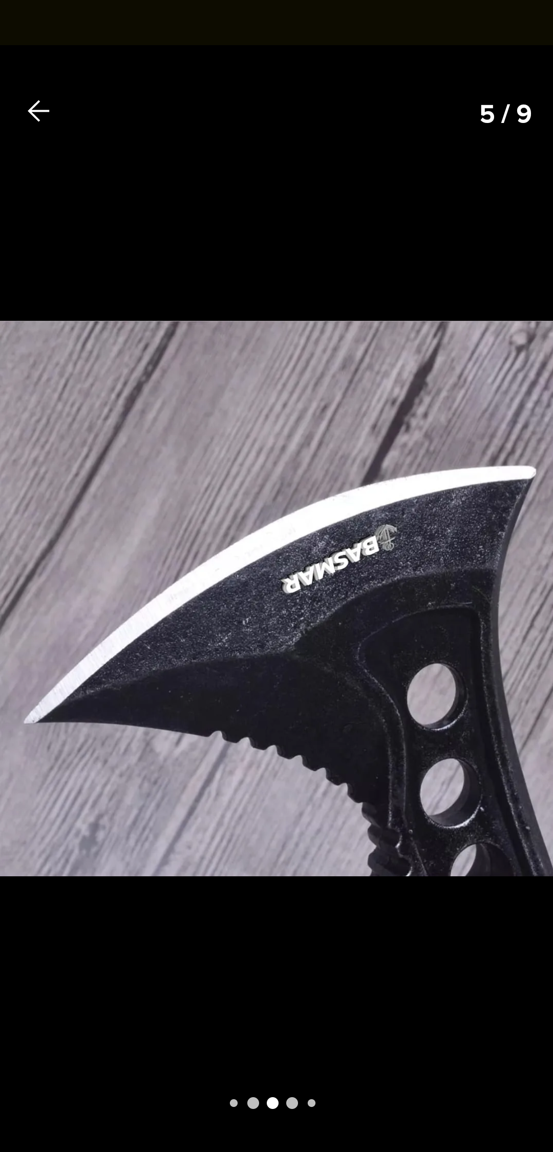 Hacha tomahawk de supervivenvia con martillo