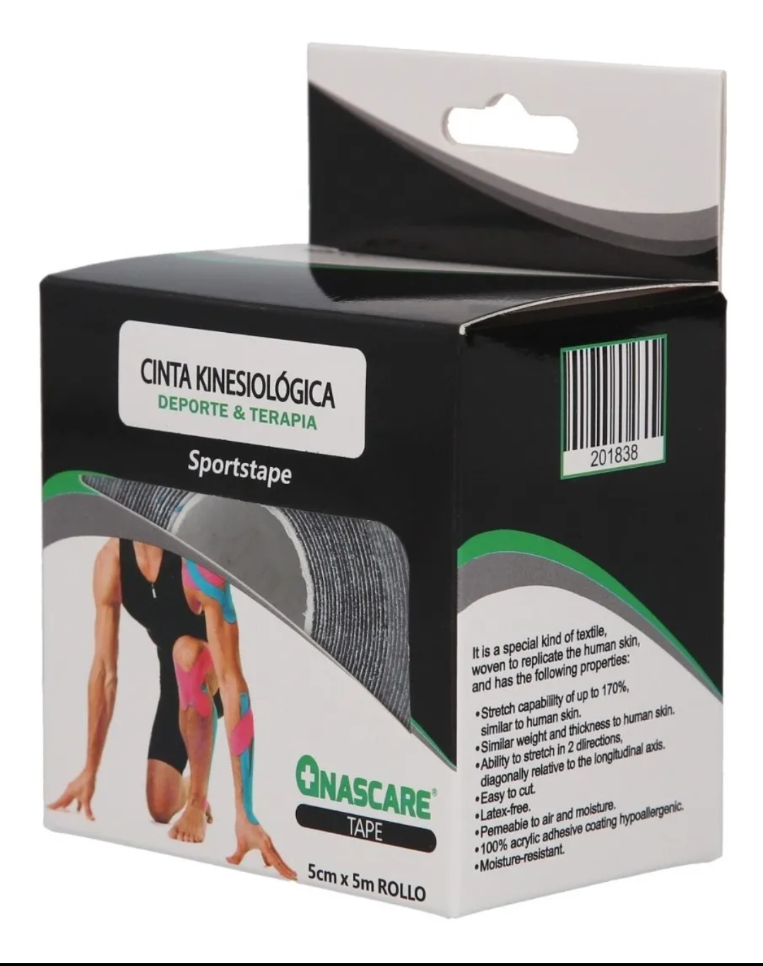 Tape Cinta Kinesiológica de 5 metros