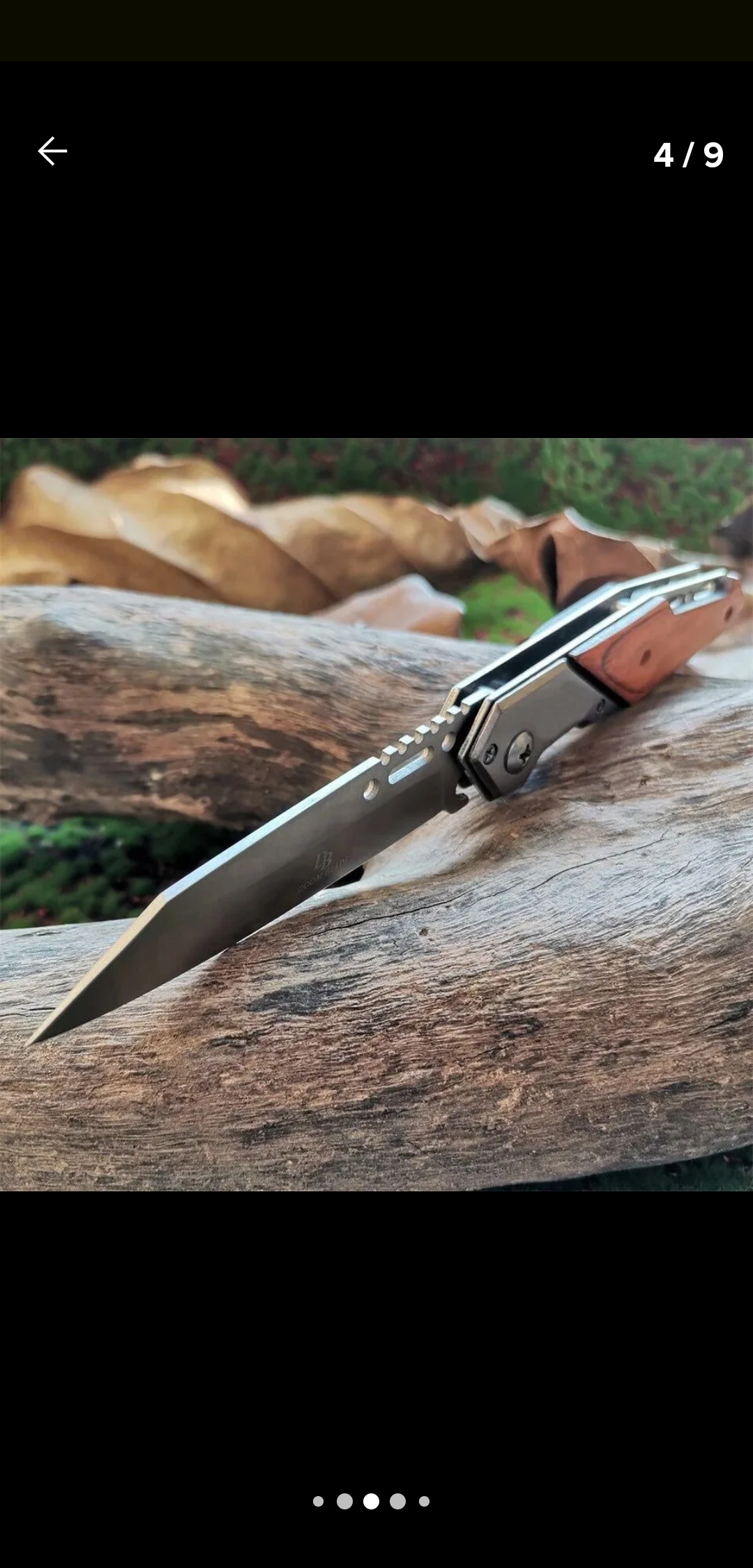 Navaja de Supervivencia - Semi Automática y Filo Reforzado