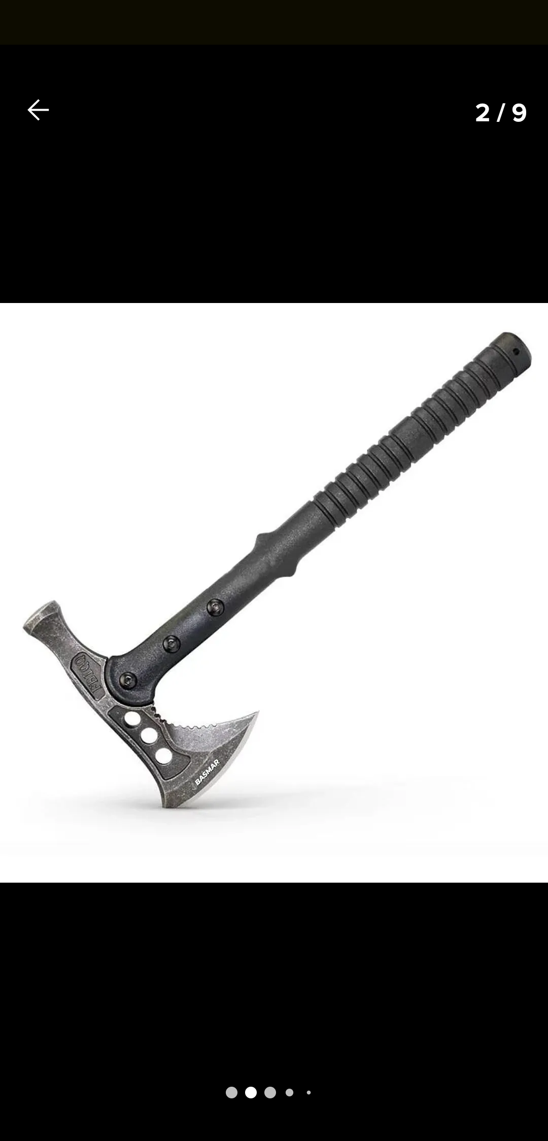Hacha tomahawk de supervivenvia con martillo