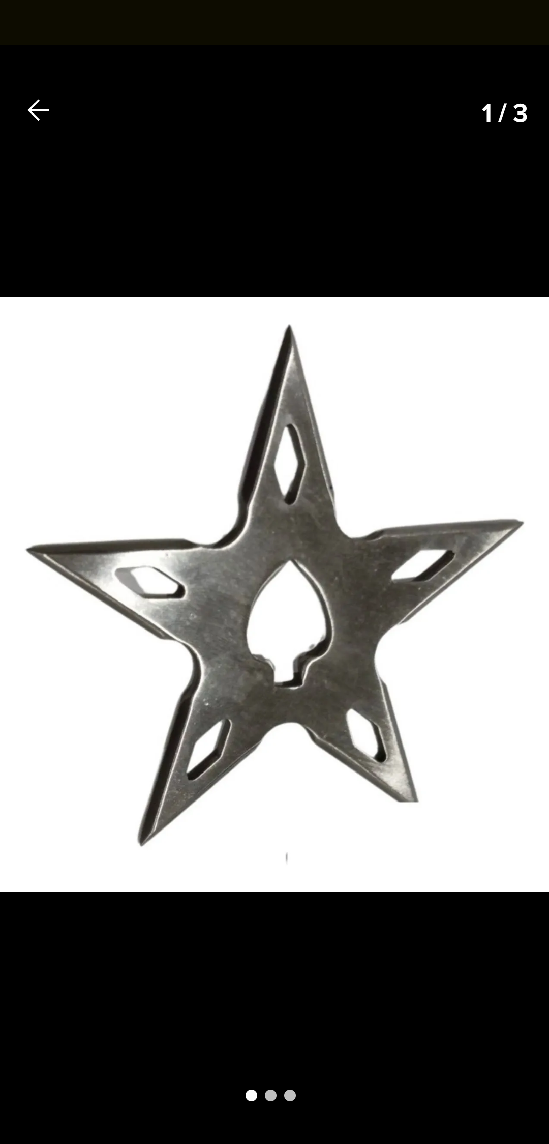 Estrella ninja 5 puntas
