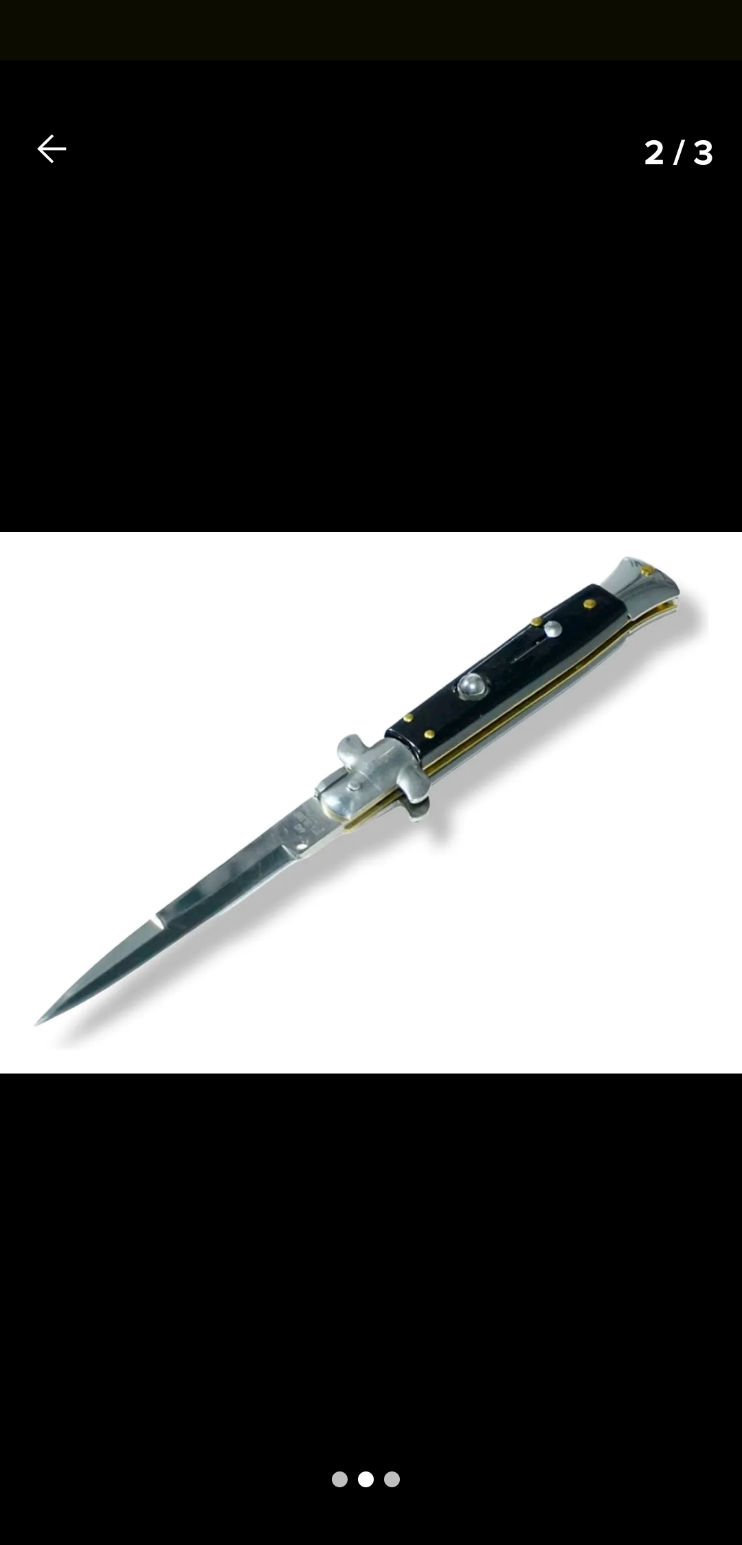 Stiletto italiana automática grande 27cm