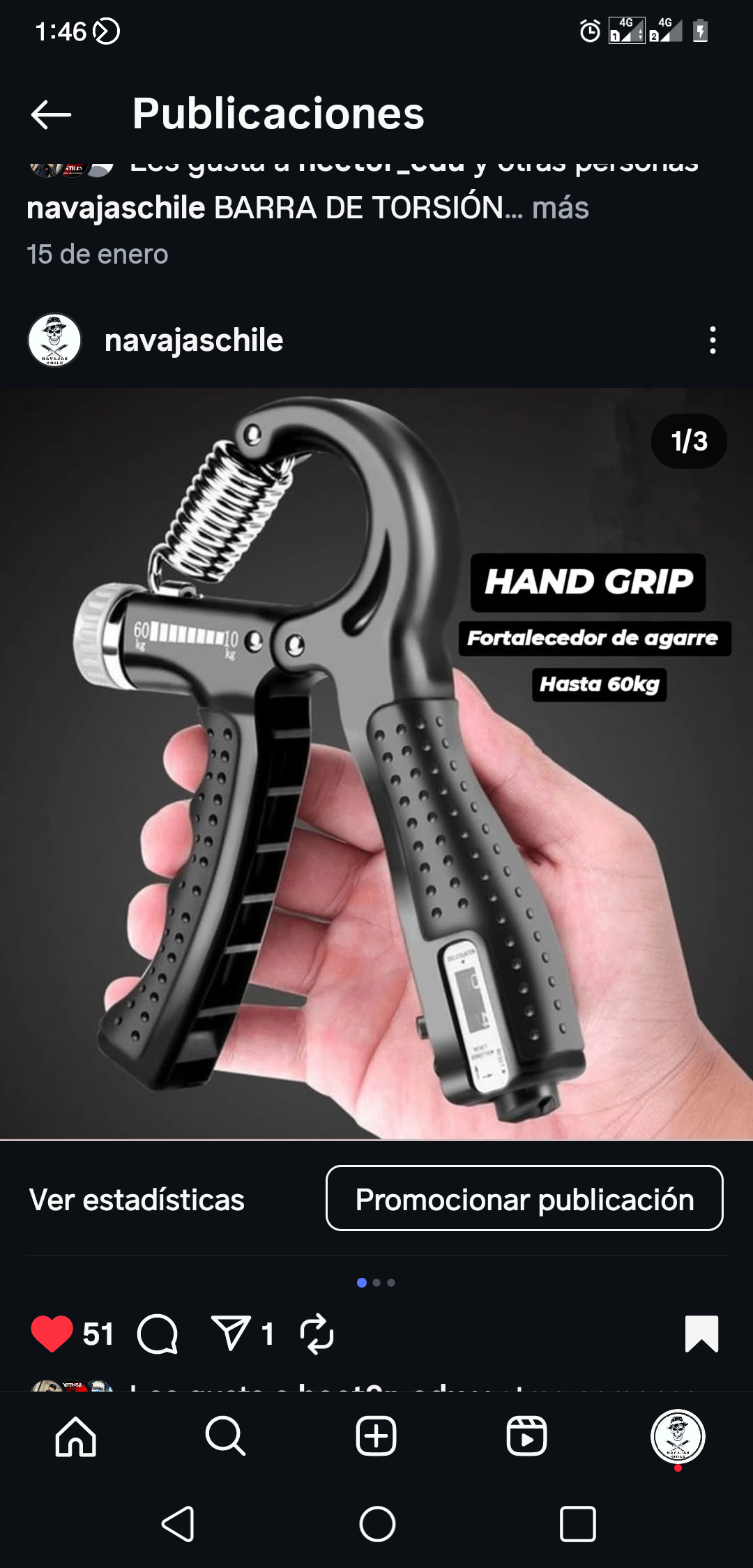 Hand Grip 5 a 60 kg – Entrena tu fuerza en cualquier lugar