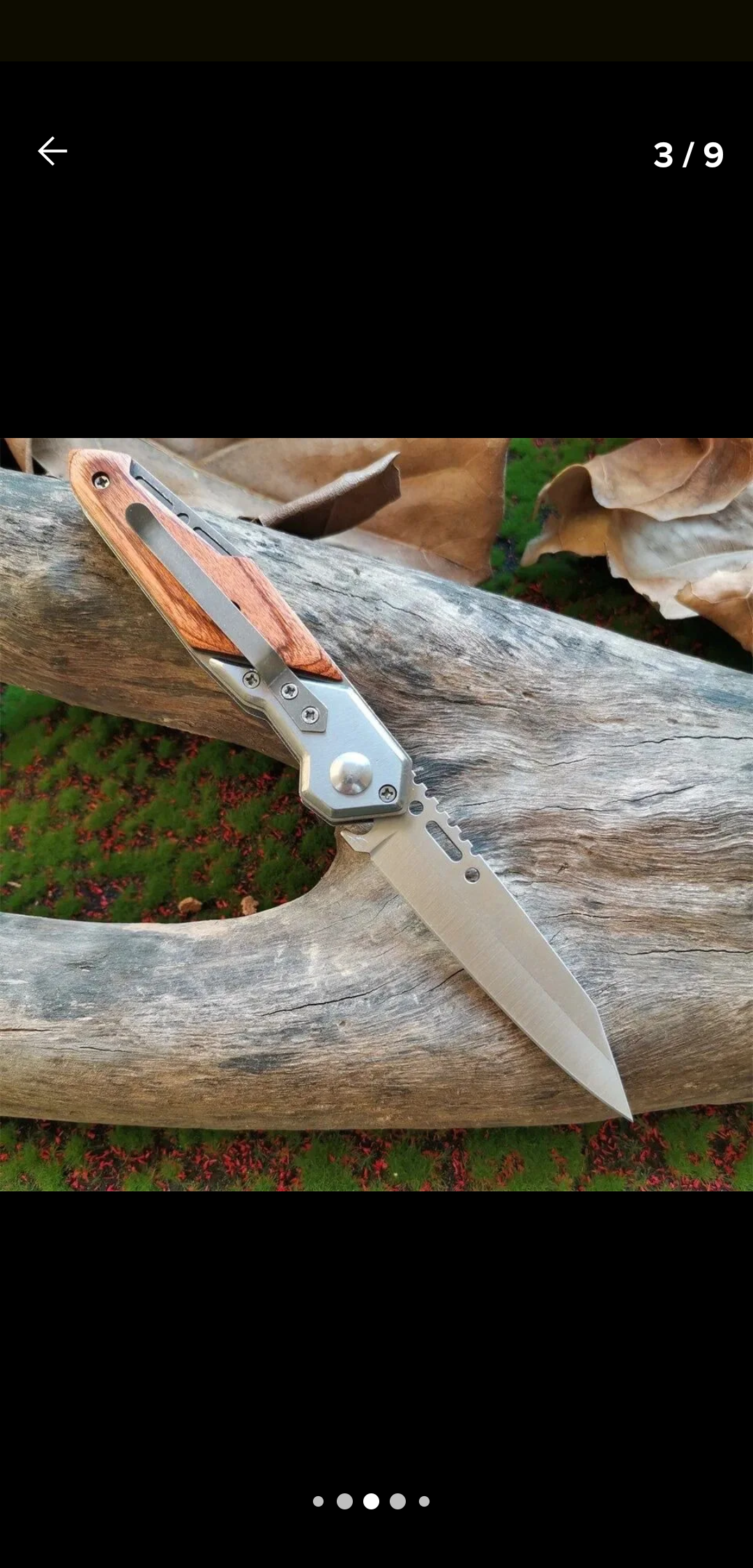 Navaja de Supervivencia - Semi Automática y Filo Reforzado
